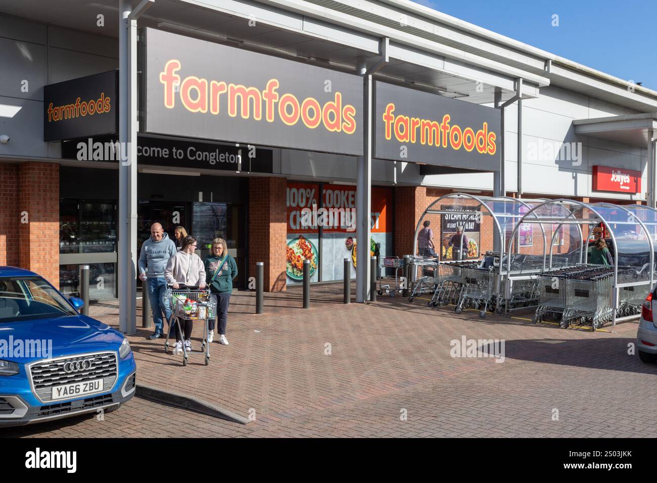 Congleton Retail Park Stockfoto
