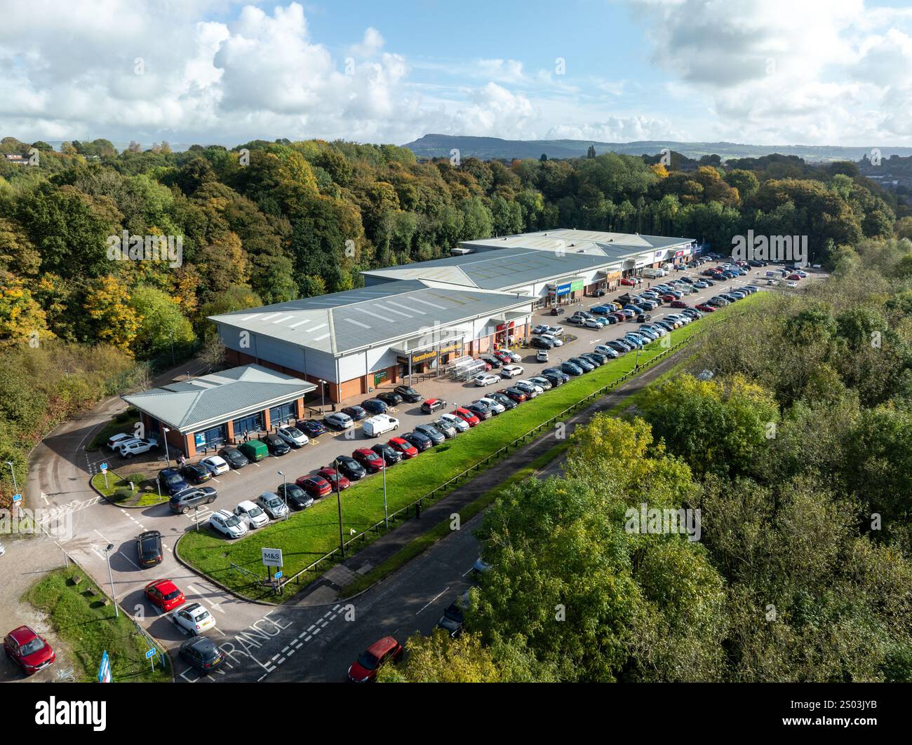 Congleton Retail Park Stockfoto