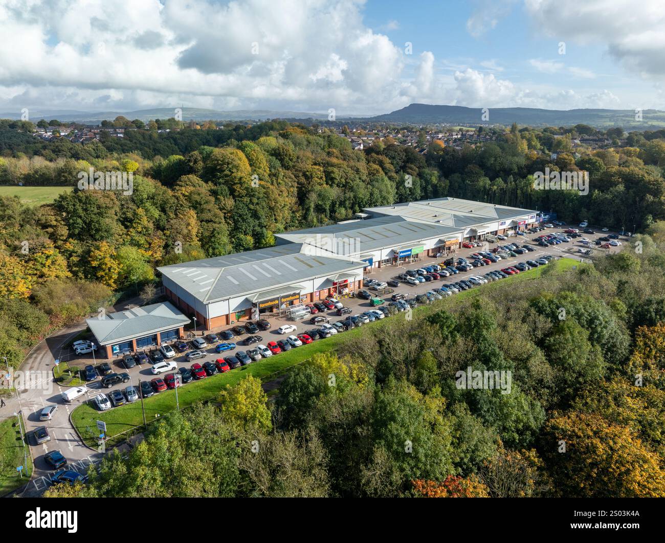 Congleton Retail Park Stockfoto