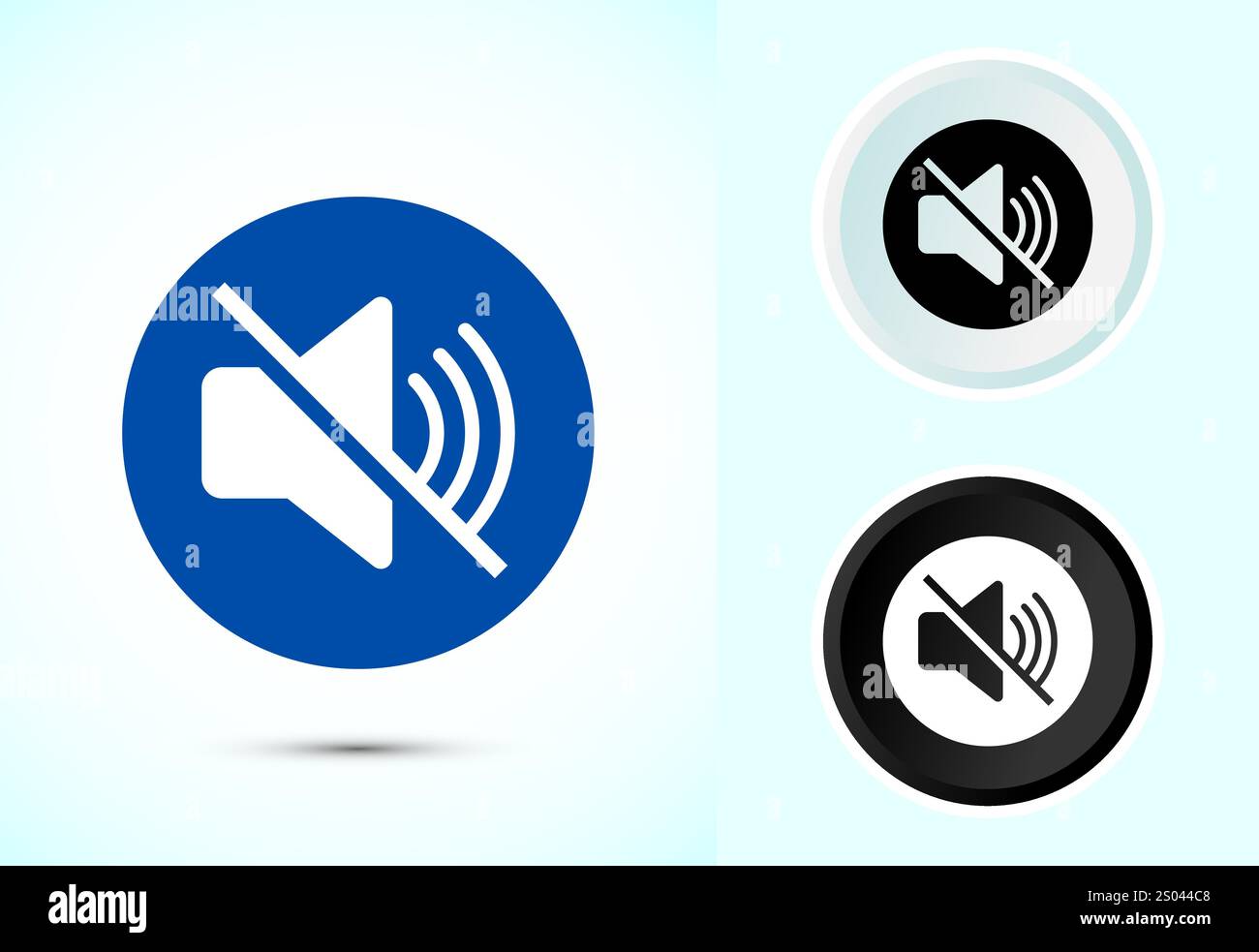 Volume-Symbol Design-Illustration, Sound-Symbol für Apps und Websites Stock Vektor