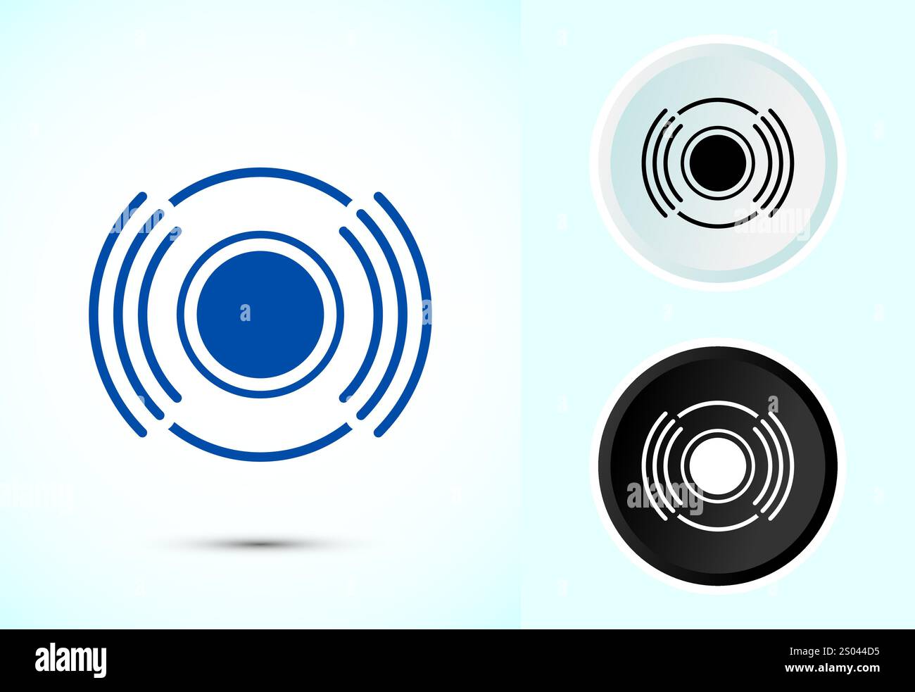 Volume-Symbol Design-Illustration, Sound-Symbol für Apps und Websites Stock Vektor