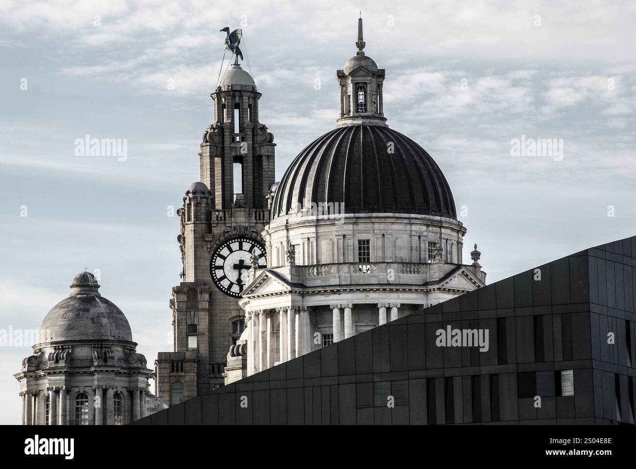 Liverpool Pierhead Stockfoto