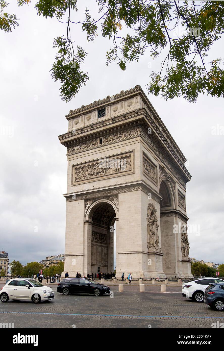 Arc de Triomphe Paris, Frankreich Stockfoto