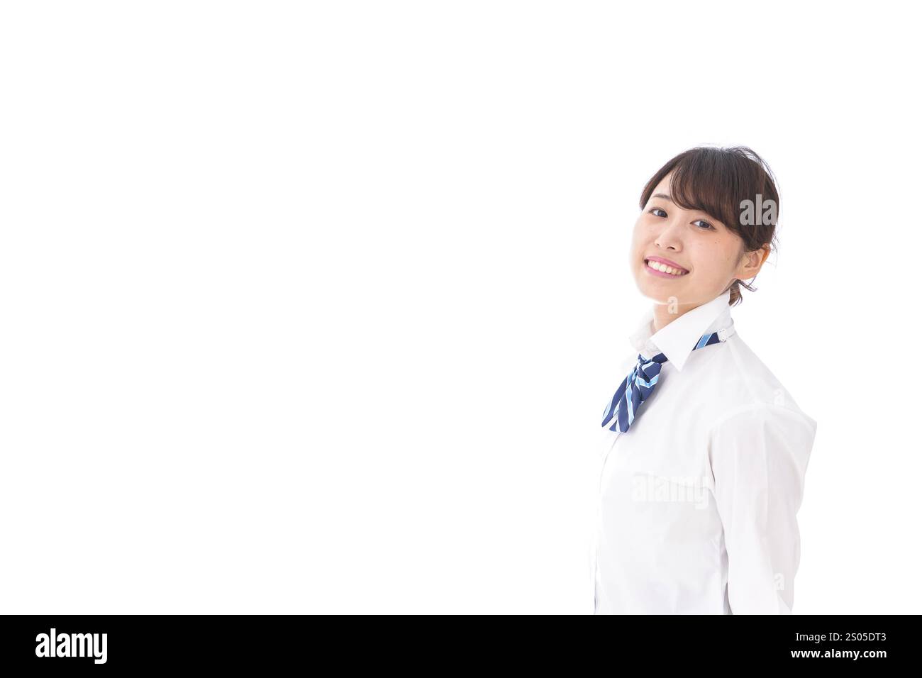 Lächelnde Schulmädchen Stockfoto