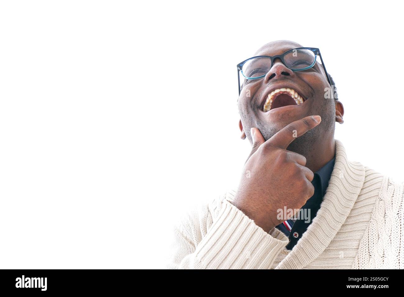 Lächelnde Männer Stockfoto