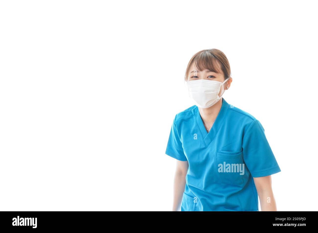 Medizinische Fachkräfte, die an einer Infektionskrankheit und an einer Krankheit leiden Stockfoto