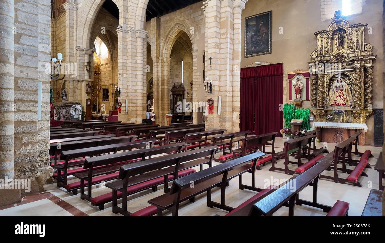 Parroquia de San Lorenzo Mártir in Córdoba: Fernandinische Architektur mit ehemaliger Moschee Stockfoto