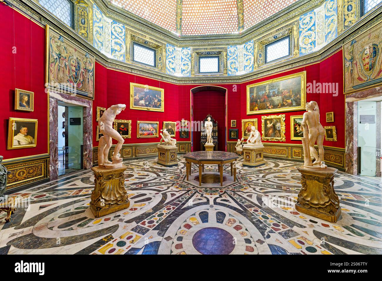 Florenz Toskana Italien. Uffizien. La Tribuna von Bernardo Buontalenti Stockfoto