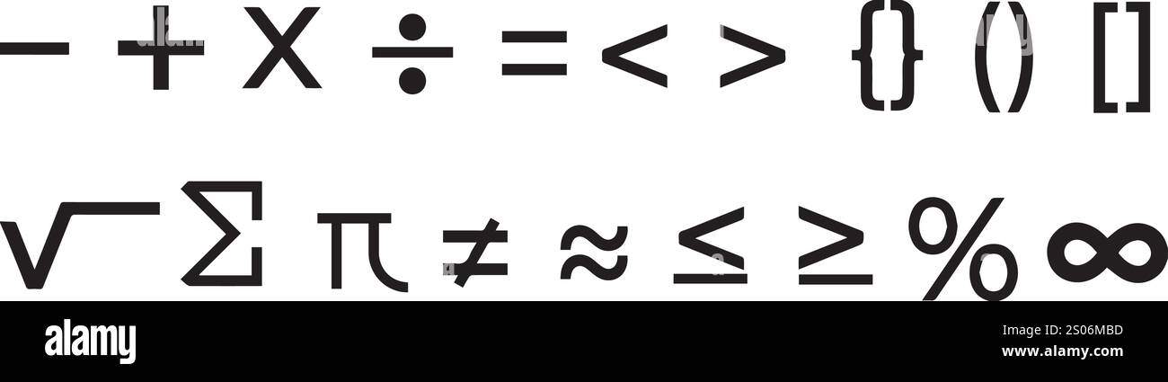 Hintergrund farbenfrohe Vektor-mathematische Symbole Designs Stock Vektor