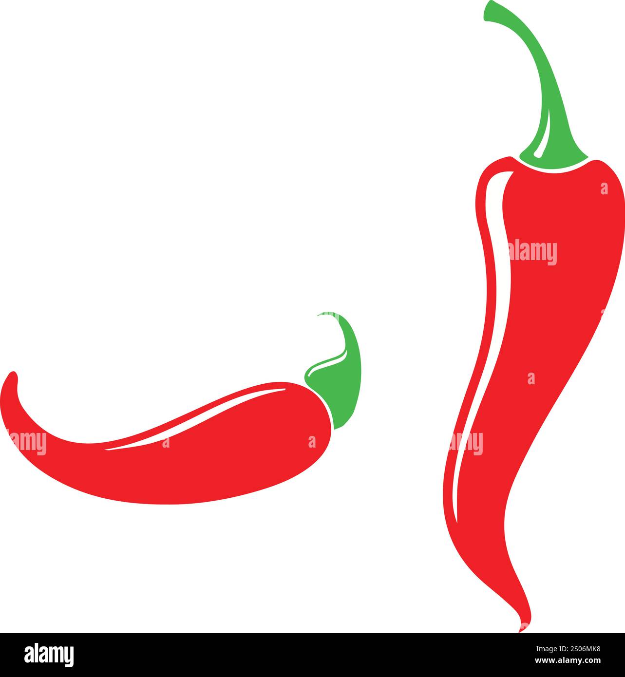 Vektor Bunte Pfeffer Set Zeichnungen Stock Vektor