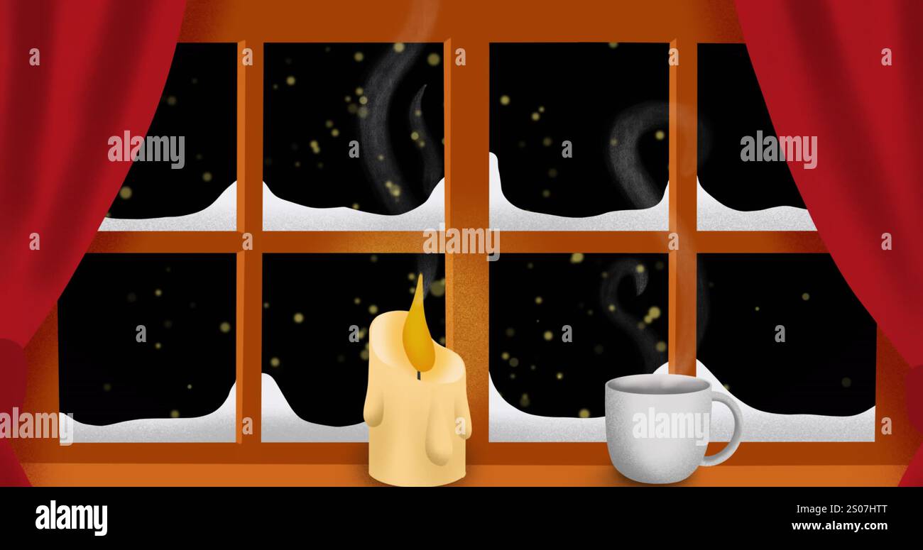 Bild von Fenster und Kerze bei weihnachten über Flecken Stockfoto Bild von Fenster und Kerze bei weihnachten über Flecken Stockfoto