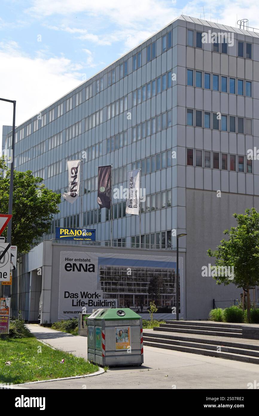 ENNA Work-Life-Bauentwicklung auf der Erdberger Lände, Wien, Österreich, Juni 2024 Stockfoto