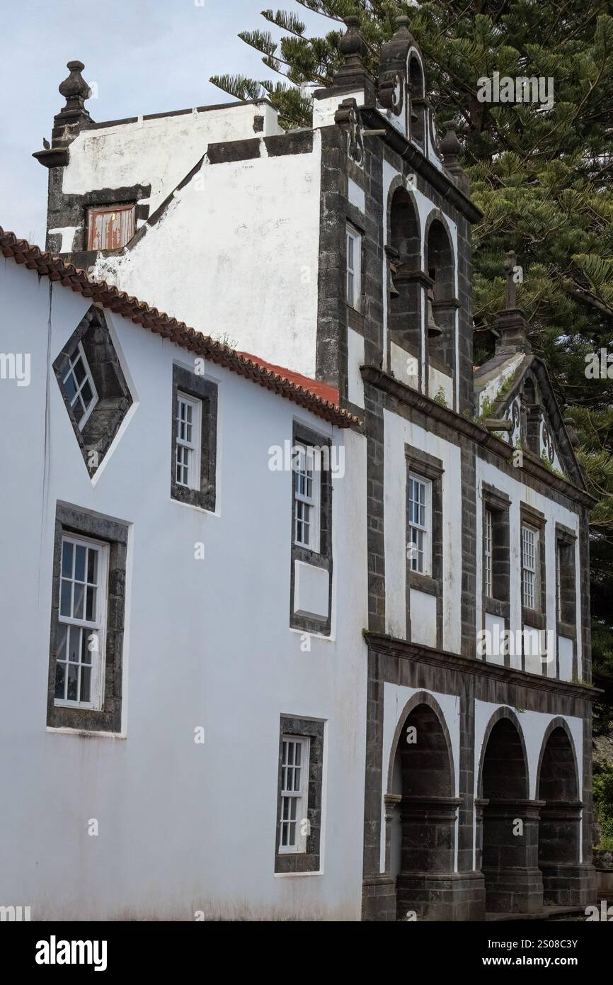 Jugendherberge Pousada do Pico im alten Klostergebäude auf der Insel Pico Azoren, Portugal Stockfoto