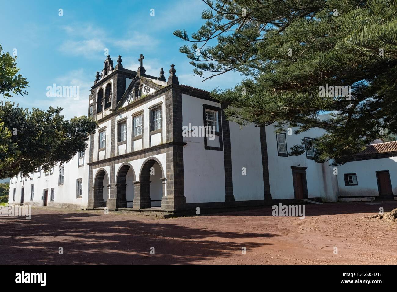 Jugendherberge Pousada do Pico im alten Klostergebäude auf der Insel Pico Azoren, Portugal Stockfoto