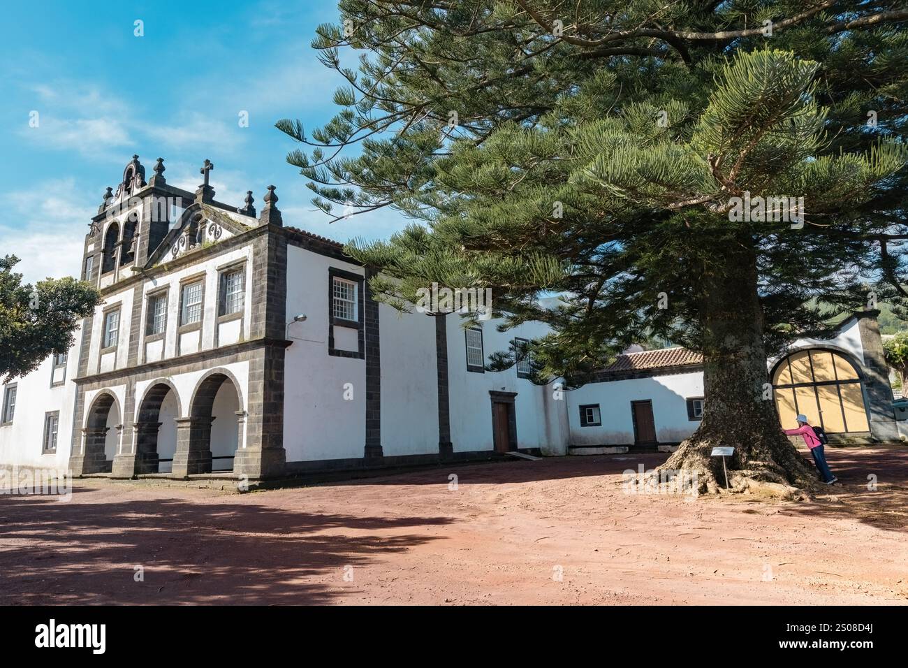 Jugendherberge Pousada do Pico im alten Klostergebäude auf der Insel Pico Azoren, Portugal Stockfoto