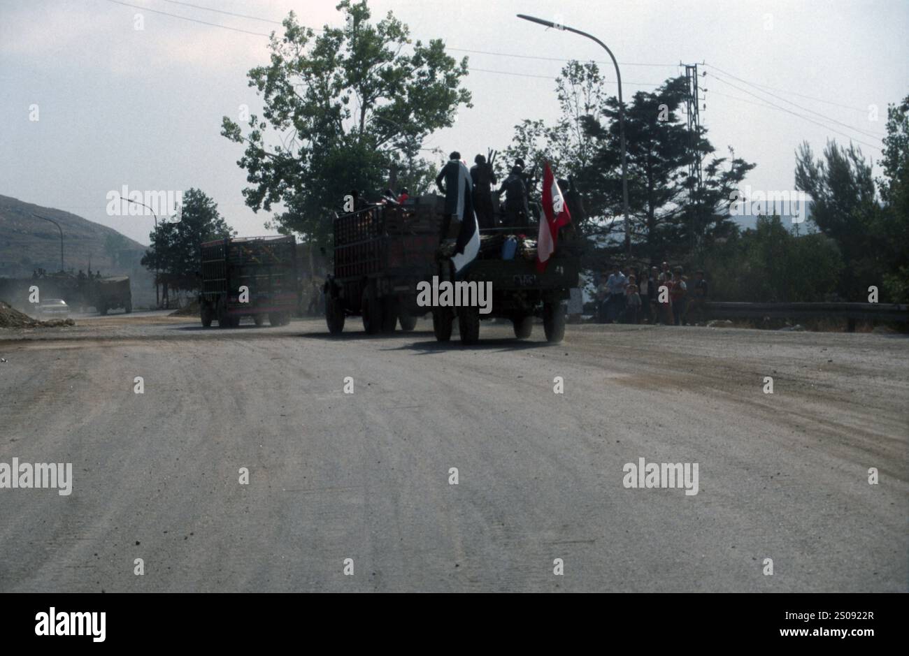 Libanonkrieg 1982 Beirut / Libanonkrieg 82 - Palästinensische Befreiungsorganisation PLO West-Beirut Stockfoto