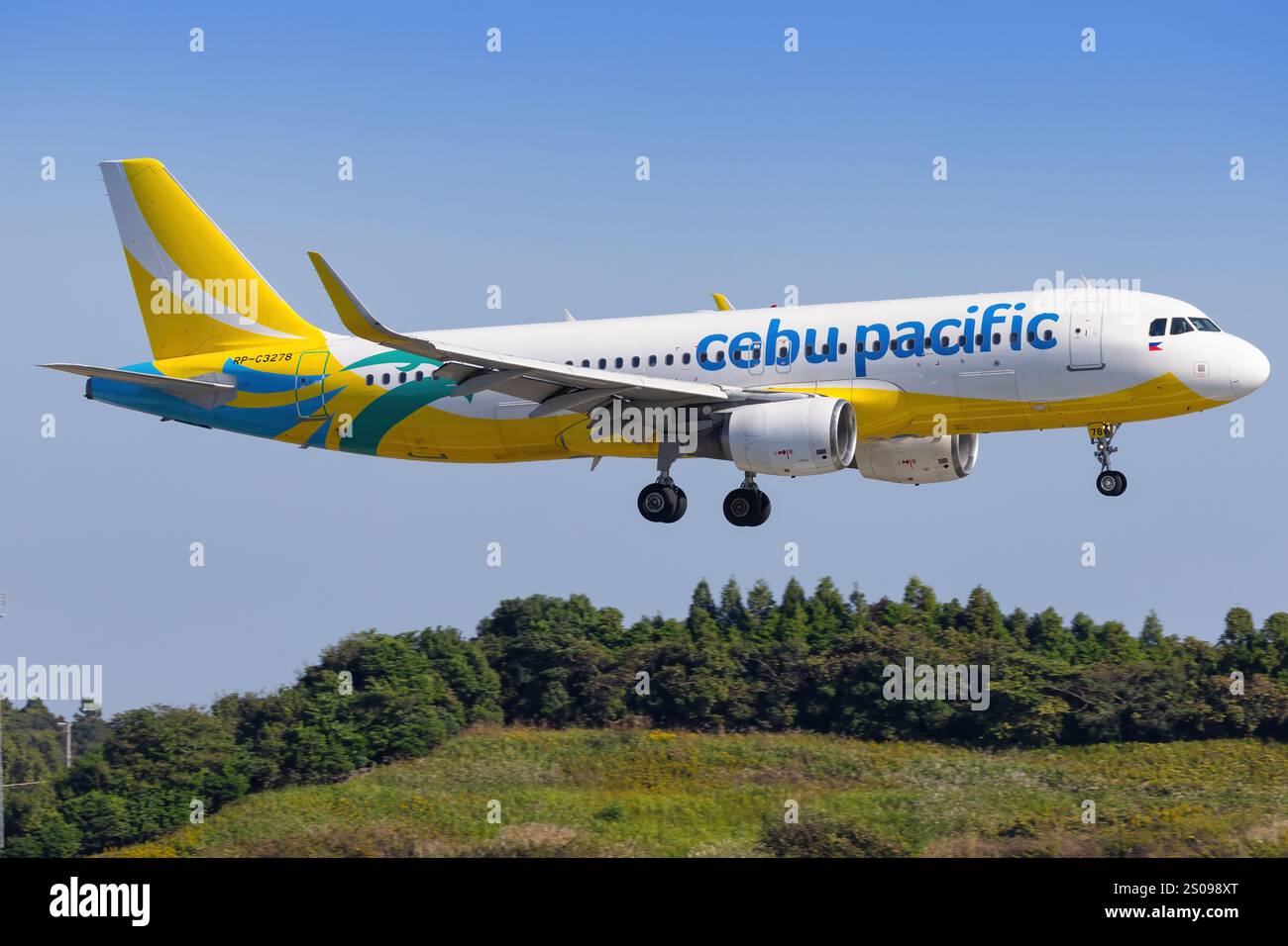 Japan – Tokio, 11. November 2024: CEBU A320 in Narita in Japan Stockfoto