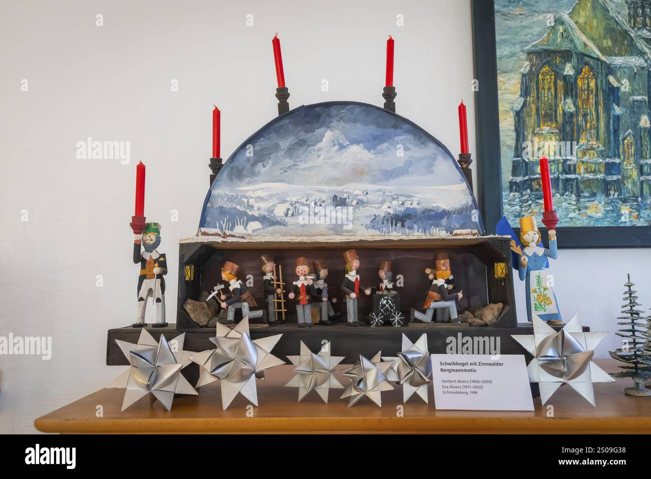 Traditionell öffnen sich die Türen zur Weihnachtsausstellung im LOHGERBER MUSEUM & GALLERY in Dippoldiswalde am Samstag vor dem 1. Advent. Th Stockfoto