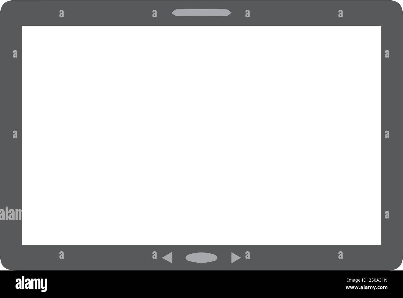 Vektorcomputer, Tablet, Computerzubehör technische Produktzeichnungen Stock Vektor