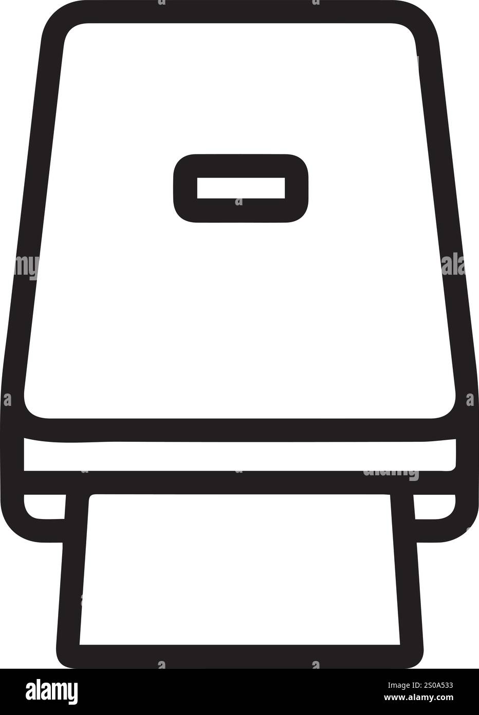 Vektorcomputer, Tablet, Computerzubehör technische Produktzeichnungen Stock Vektor