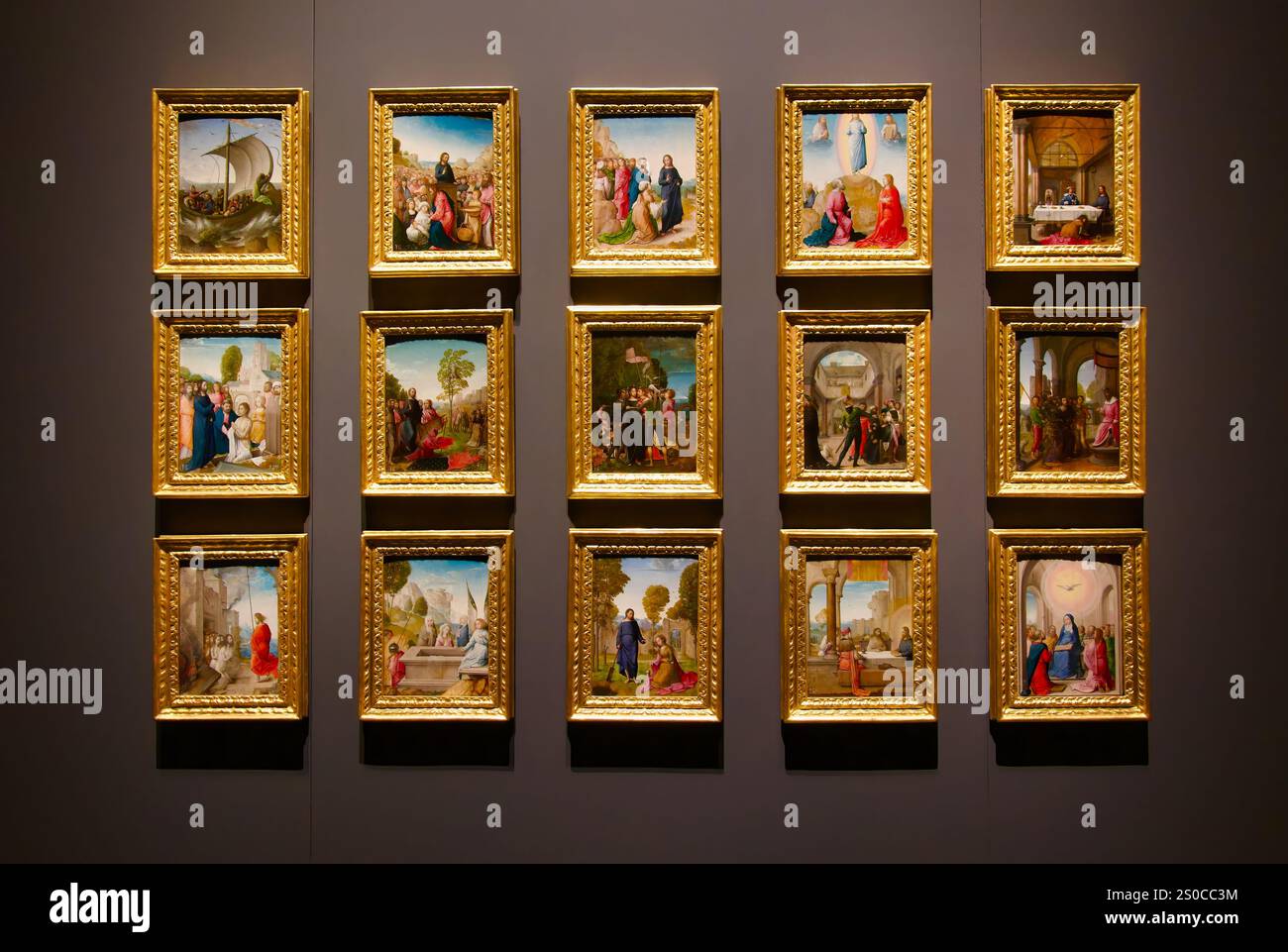 1496-1504 Serie von Öl auf Tafelbildern Políptico de Isabel la Católica von Juan de Flandes Royal Collections Gallery Museum Madrid Spanien Europa Stockfoto