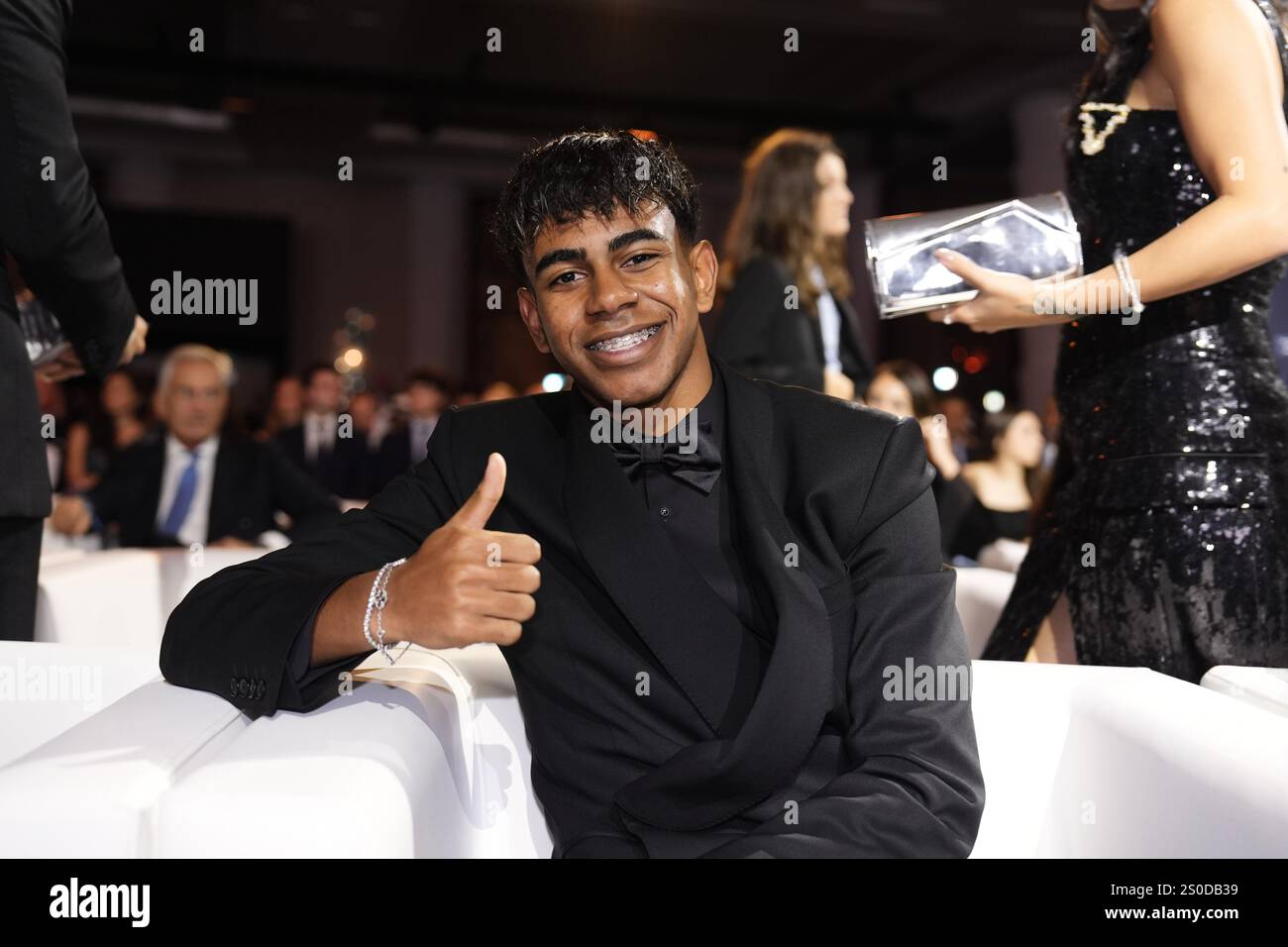 Dubai, Vereinigte Arabische Emirate. Dezember 2024. Lamine Yamal Profifußballer bei den Globe Soccer Awards 2025 - 15h Ausgabe. Dubai, VAE - Sport - 27. Dezember 2024. (Foto: Fabio Ferrari/LaPresse) Credit: LaPresse/Alamy Live News Stockfoto