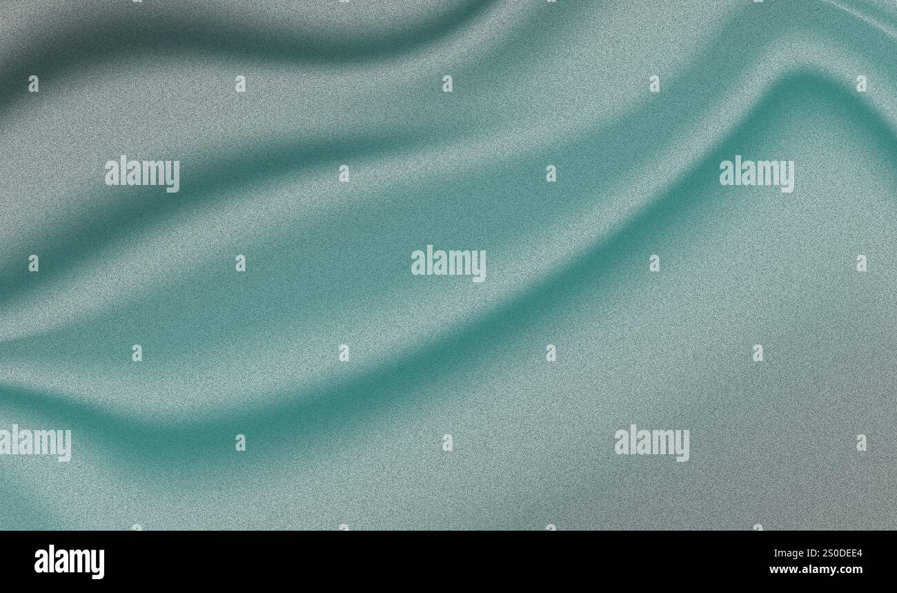 Mintgrüner Seidenstrukturhintergrund – weiche glatte Stoffwellen mit elegantem Gradientenfluss für modernes Design, luxuriöses Branding und digitale Hintergrundbilder Stock Vektor