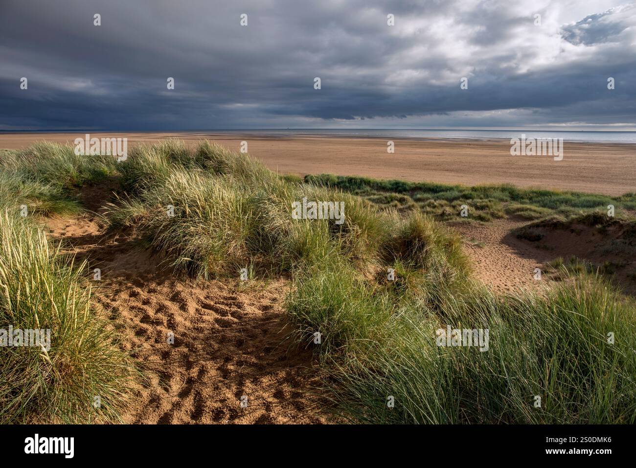 Sanddünen; St Annes; Lancashire; Großbritannien Stockfoto