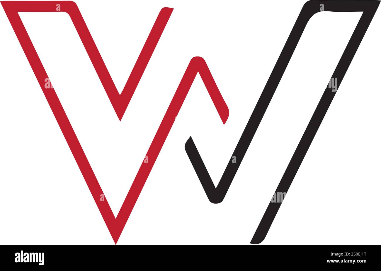 Logo-Design, bestehend aus Vektorbuchstaben Stock Vektor