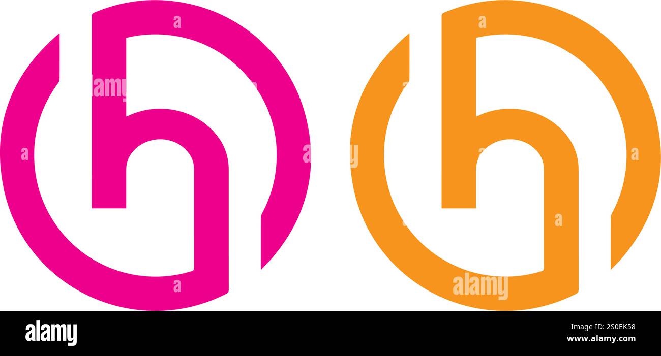 Logo-Design, bestehend aus Vektorbuchstaben Stock Vektor