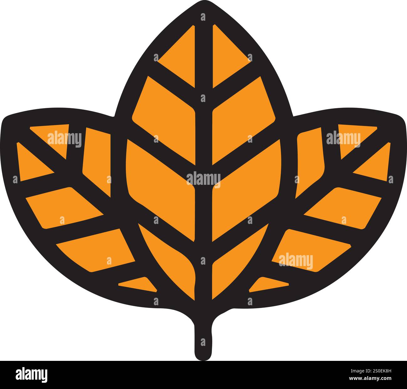 Vektorblumen- und Blattdesigns Stock Vektor