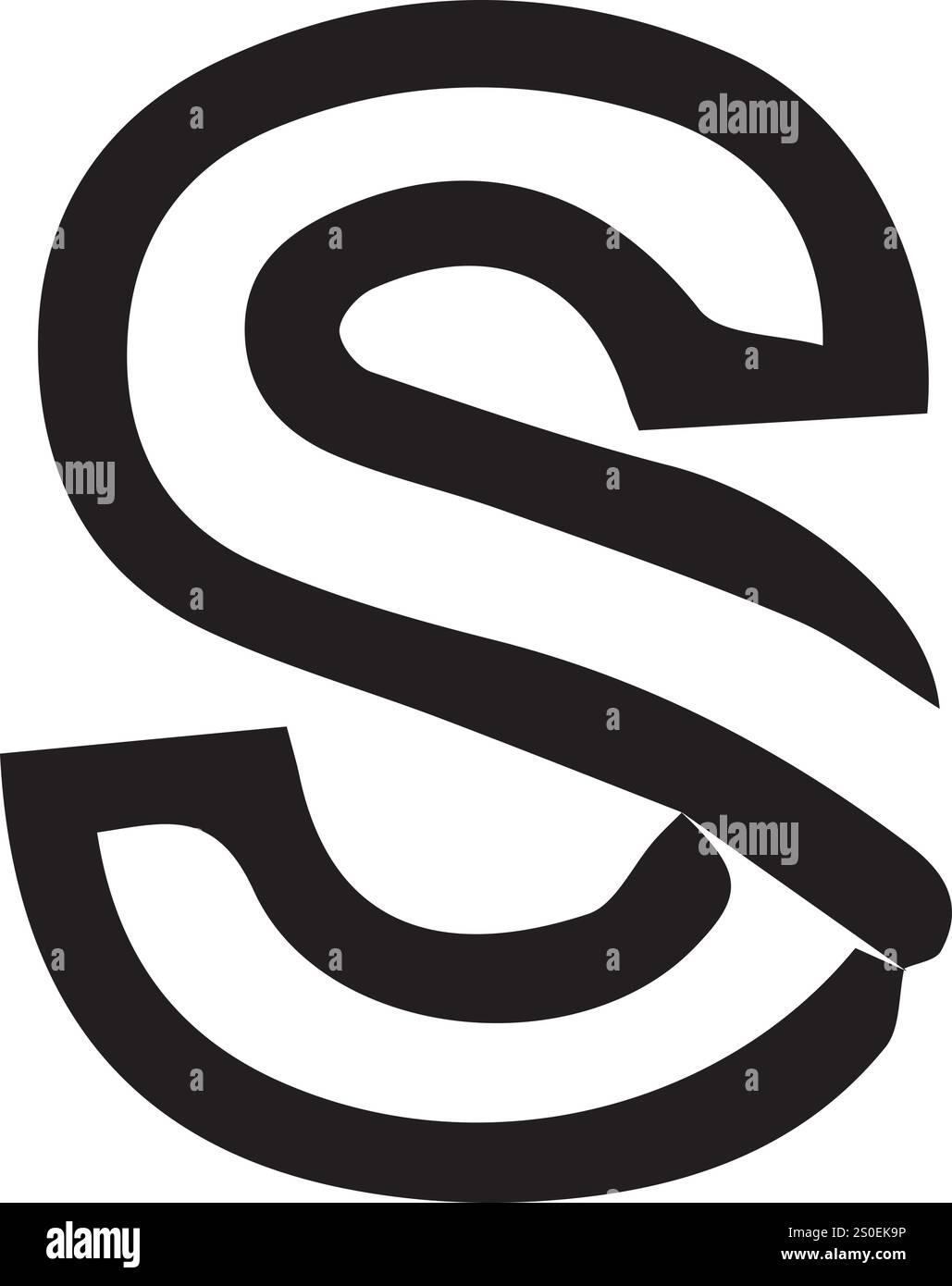 Logo-Design, bestehend aus Vektorbuchstaben Stock Vektor