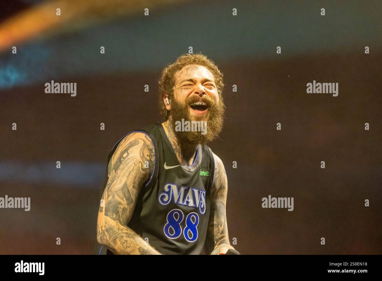 Post Malone tritt beim Bonnaroo Musikfestival auf Stockfoto