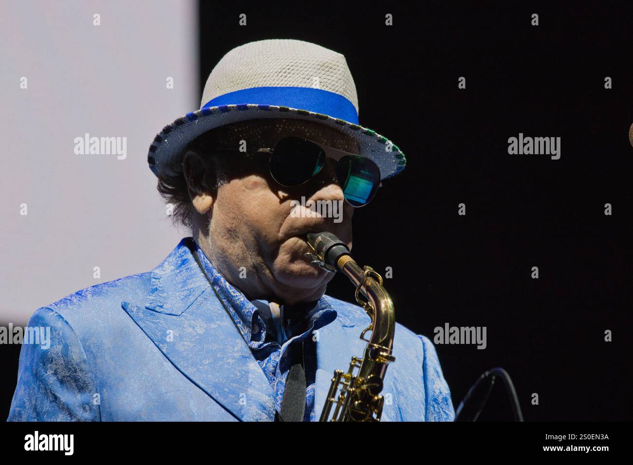 Van Morrison spielt beim Beale Street Music Festival Stockfoto