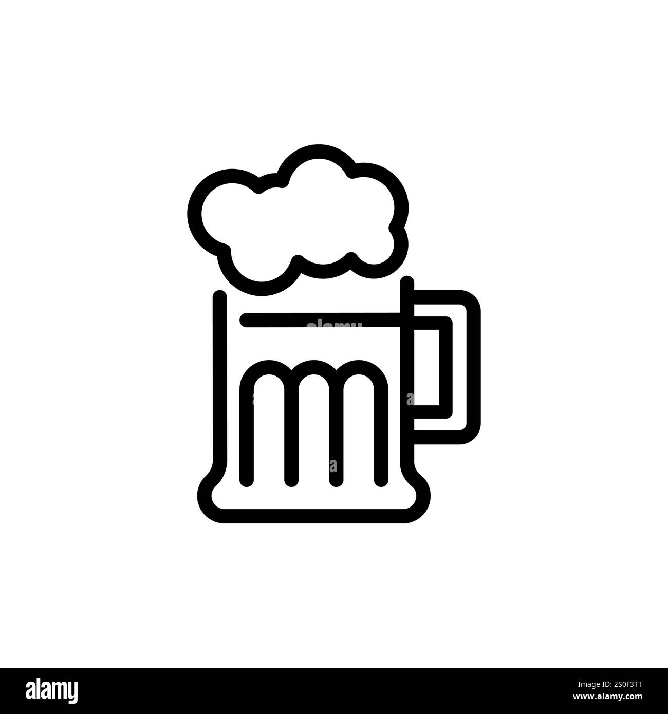 Biersymbol Illustration isoliertes Vektorzeichen Symbol Stock Vektor
