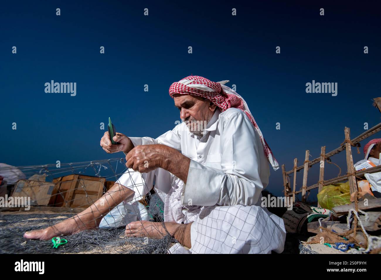 Katar traditionelles Dhow Festival Katara Kulturdorf Doha Katar Stockfoto