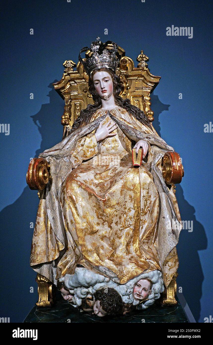 Virgen de la Merced (1726) von Diego de Mora (1658-1729) Stockfoto