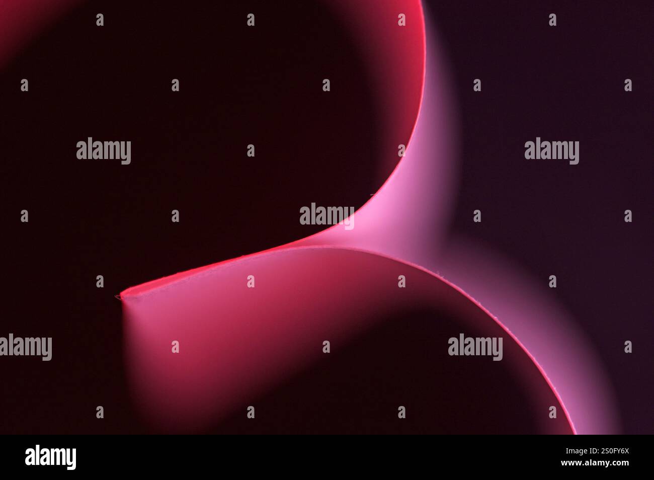 Abstract von rosa Licht mit leuchtenden Reflexen Stockfoto