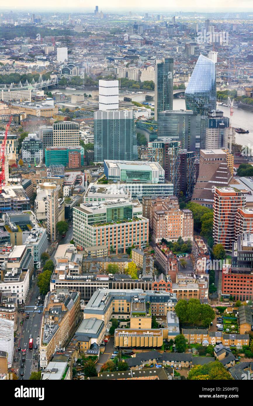 Blick aus The Shard, London, England, Großbritannien Stockfoto