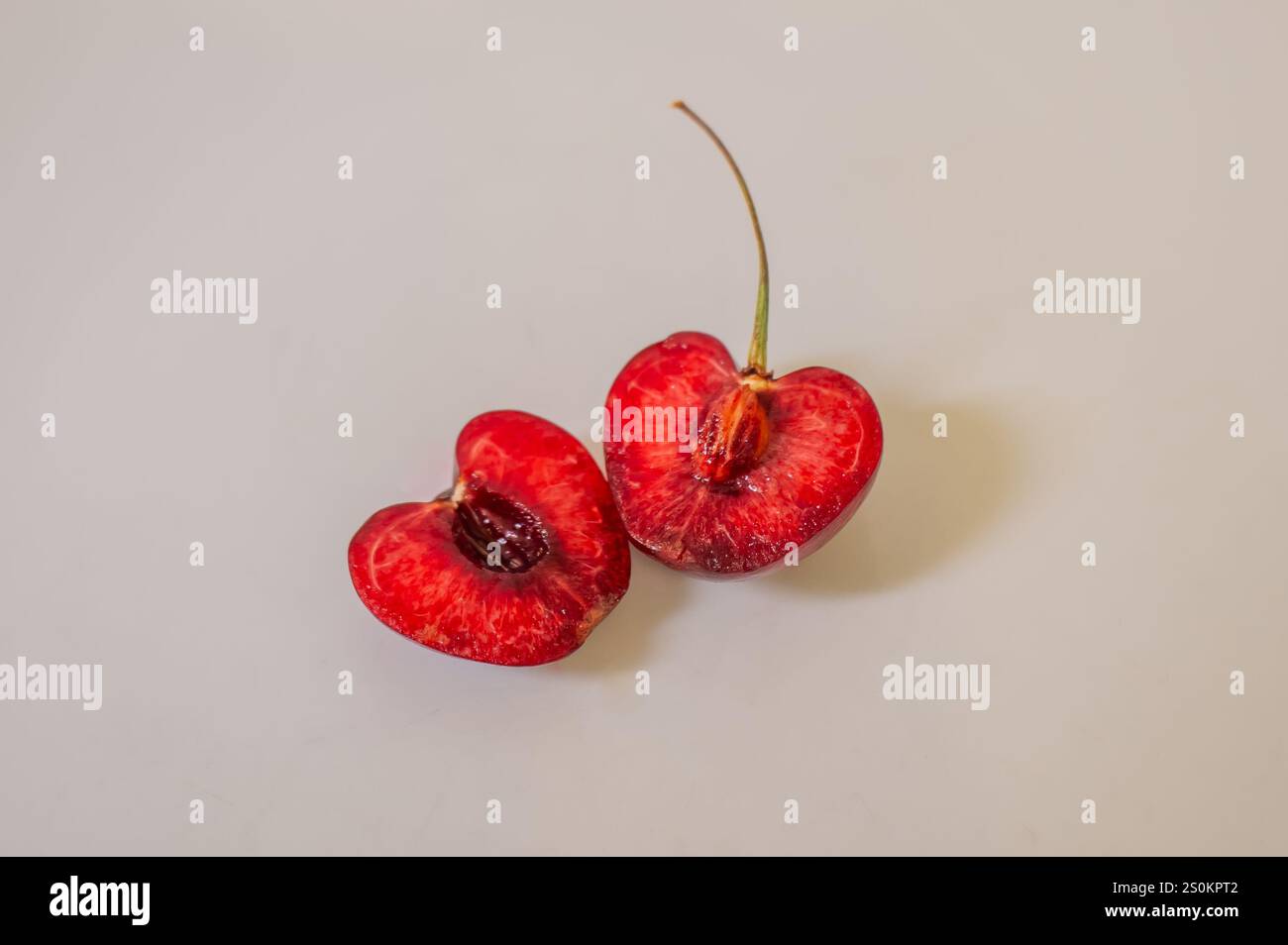 In Scheiben geschnittene Banane Stockfoto