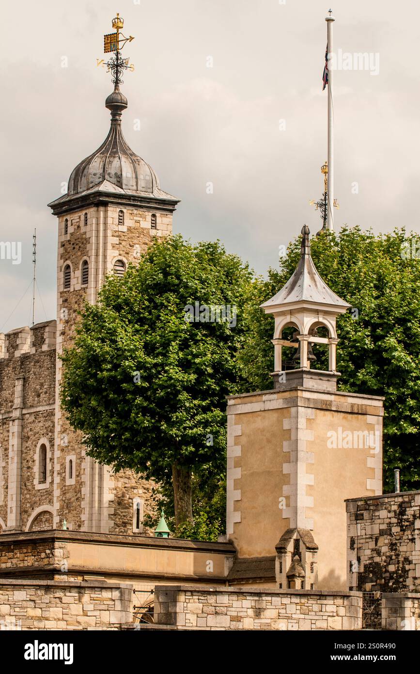 Tower of London (Königspalast seiner Majestät und Festung des Tower of London), London, England. Stockfoto