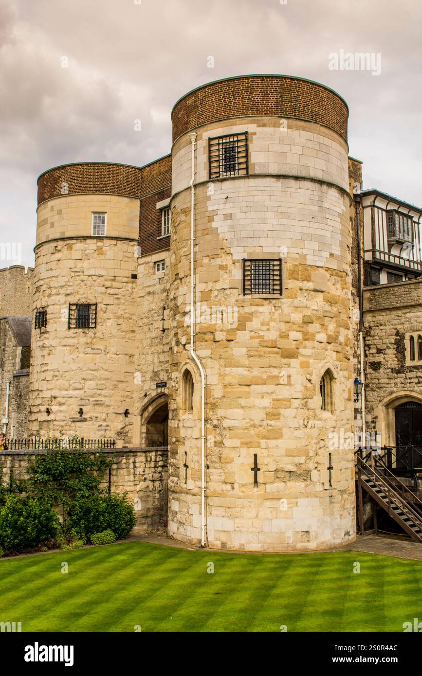 Tower of London (Königspalast seiner Majestät und Festung des Tower of London), London, England. Stockfoto