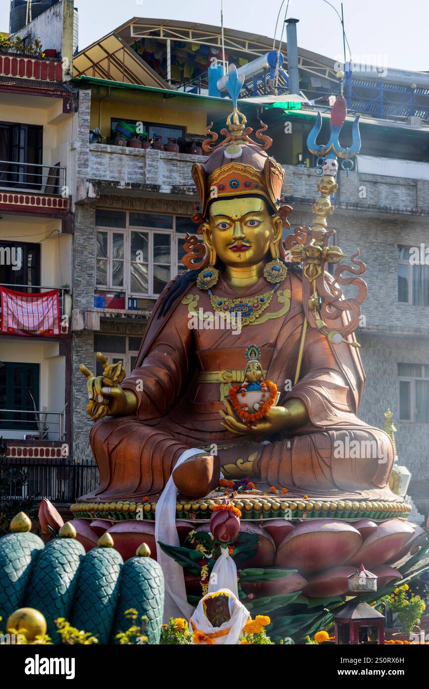 Padmasambhava oder Guru Rinpoche Statue, Kathmandu, Nepal, Asien Stockfoto