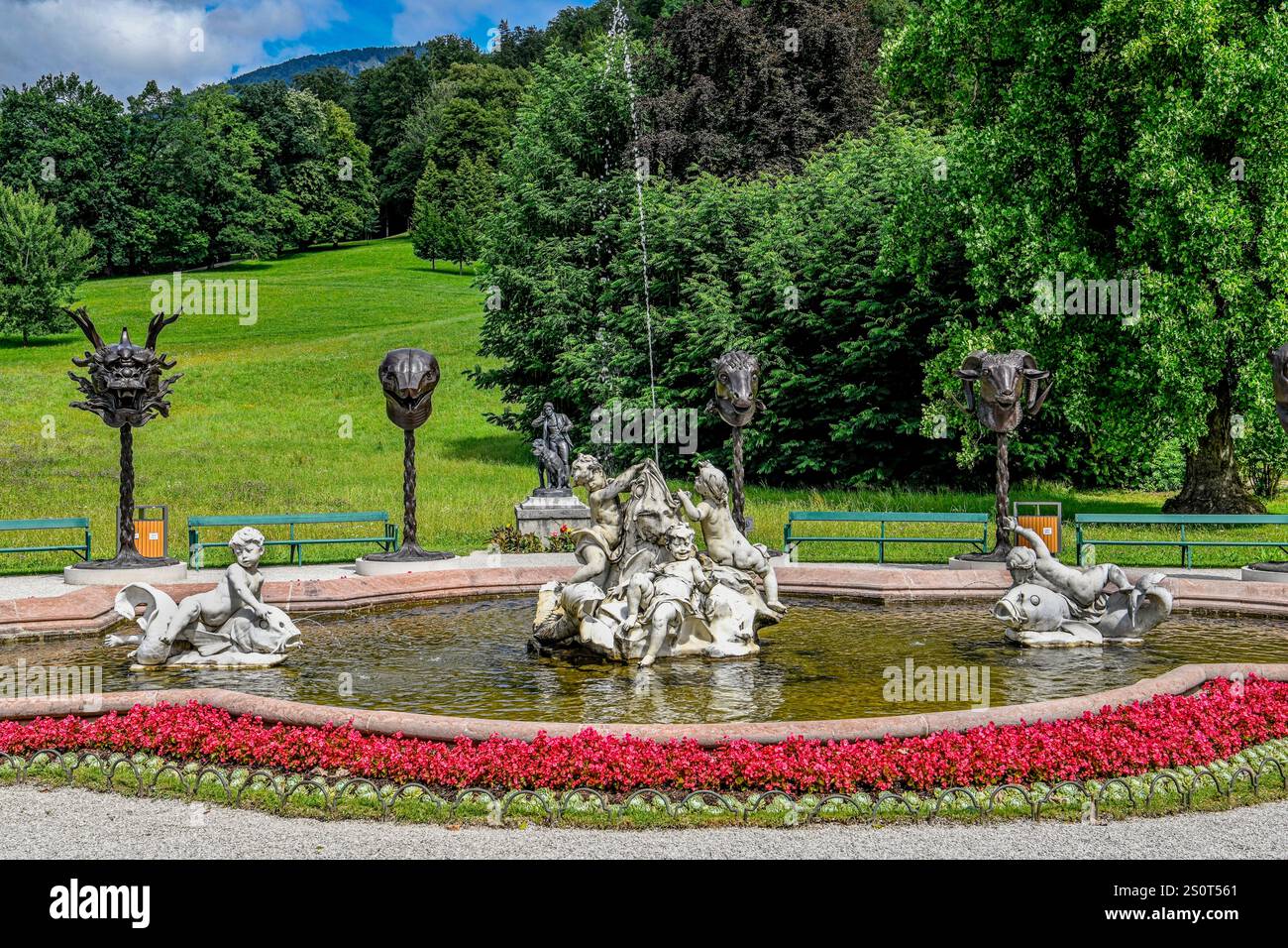 Österreich - Bad Ischl - Kaiserpark Stockfoto