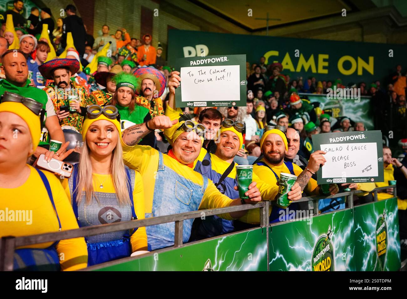 Eine allgemeine Ansicht der Fans am 12. Tag der Paddy Power World Darts Championship im Alexandra Palace, London. Bilddatum: Sonntag, 29. Dezember 2024. Stockfoto