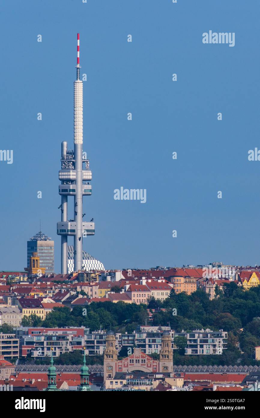 Fernsehturm, Prag, Tschechische Republik, Tschechien. Stockfoto