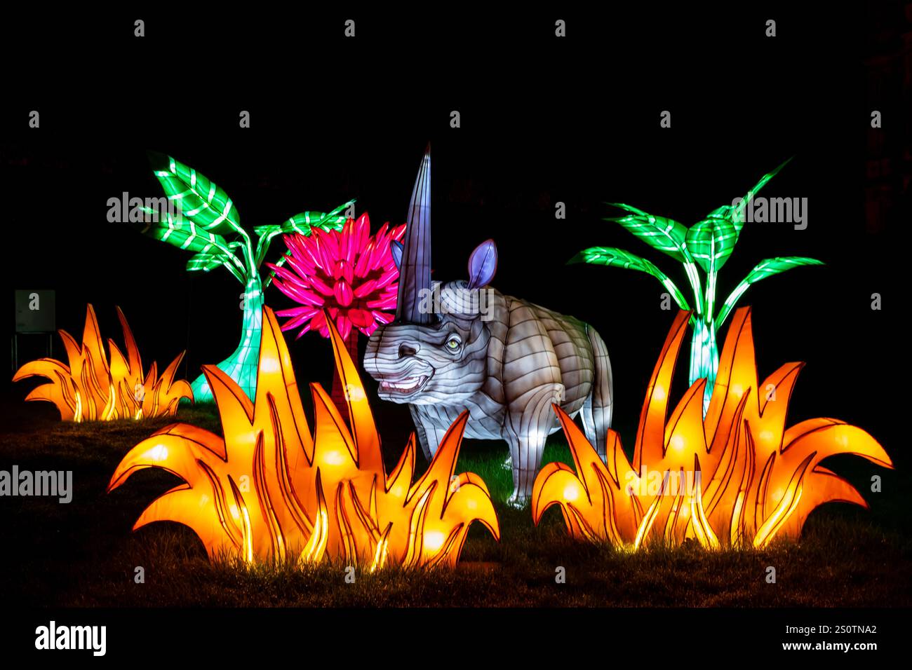 Festival of Light Longleat 28/12/2024 Stockfoto