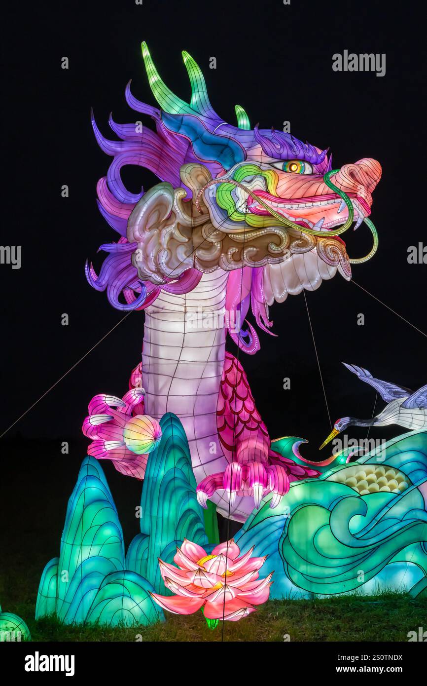 Festival of Light Longleat 28/12/2024 Stockfoto