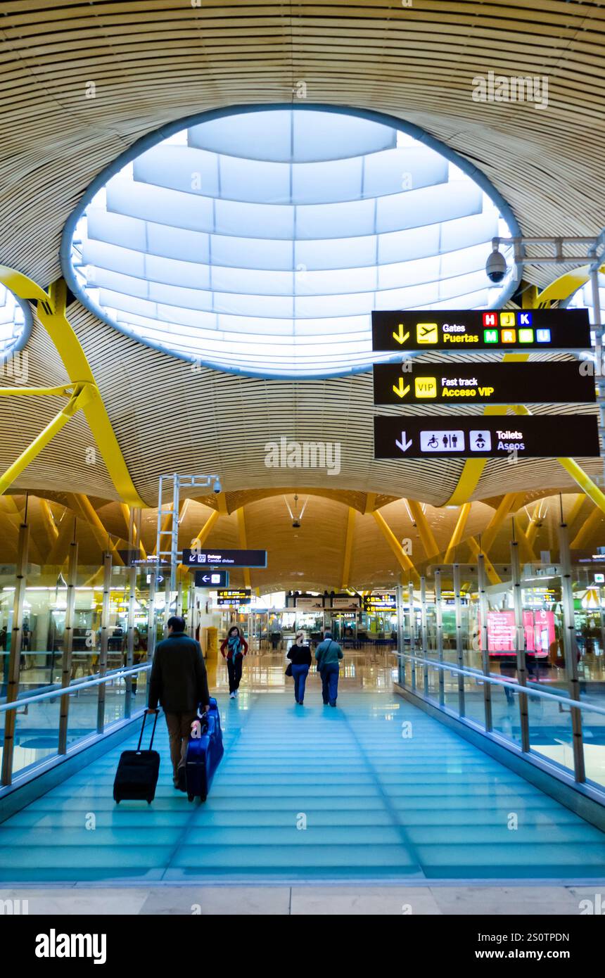 Flughafen Barajas während des Streiks des Iberia-Piloten. Spanien Stockfoto