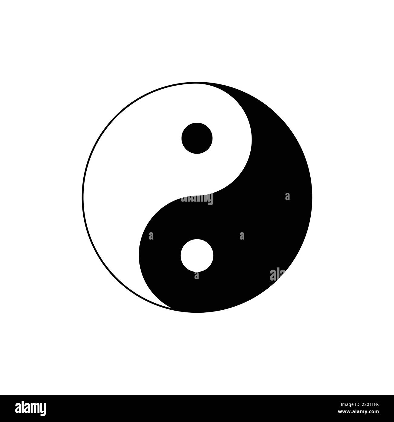 Yin Yang Symbol Symbol Vector.Vector Stock Vektor
